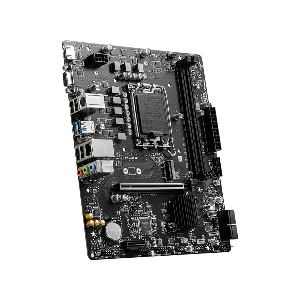MSI PRO B760M-E DDR4 Motherboard - Black