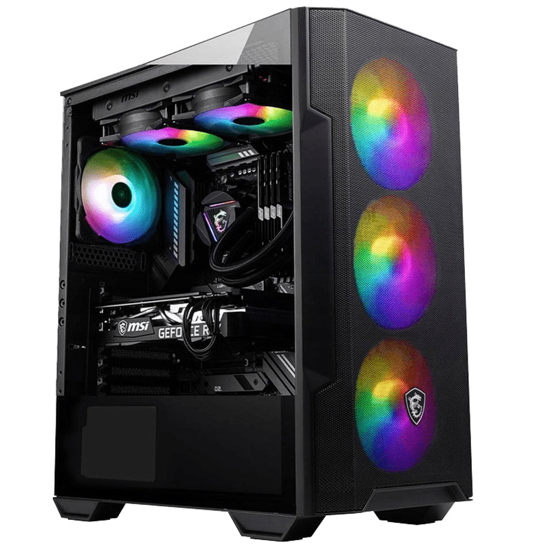 MSI MAG FORGE M100A Micro ATX Tower Gaming Case – Black