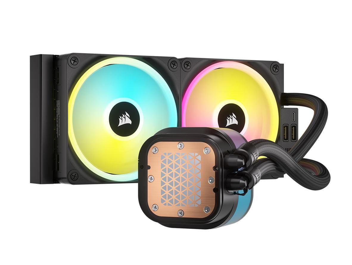 Corsair iCUE Link H100i RGB 240mm AIO Liquid CPU Cooler - Black