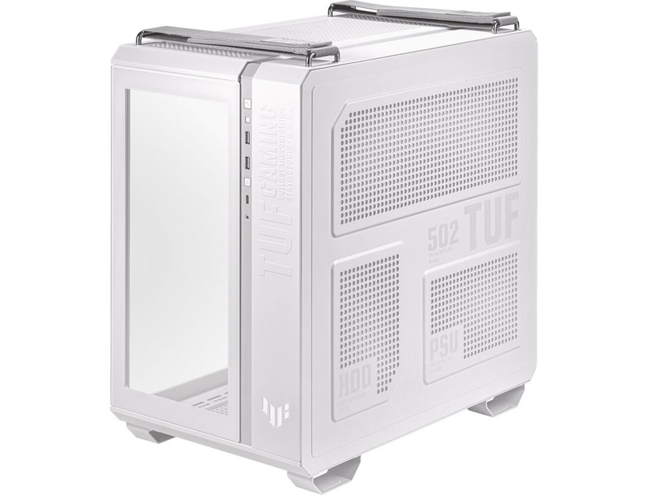 Asus TUF GAMING GT502 Tempered Glass ATX Mid Tower Gaming Case - White