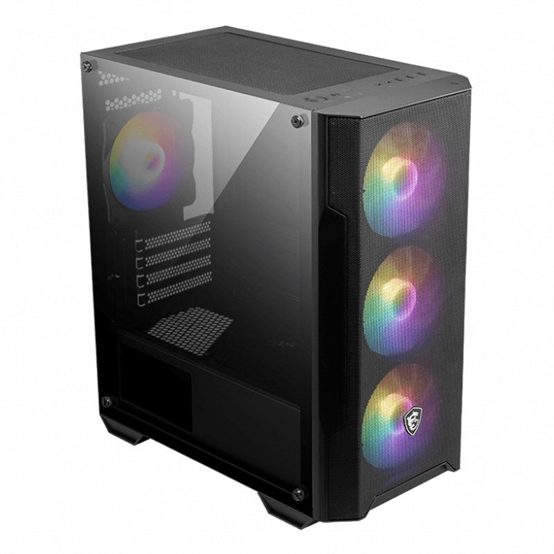 MSI MAG FORGE M100A Micro ATX Tower Gaming Case – Black