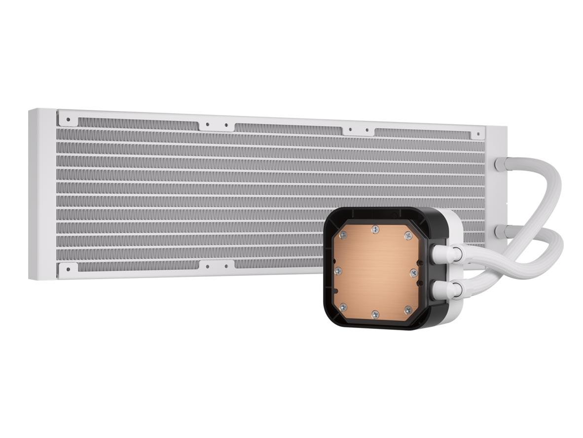 Corsair iCUE H150i Elite RGB 360mm AIO CPU Liquid Cooler With LCD XT Display - White
