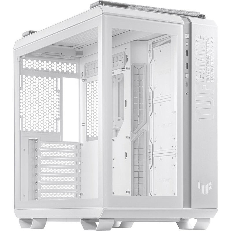Asus TUF GAMING GT502 Tempered Glass ATX Mid Tower Gaming Case - White