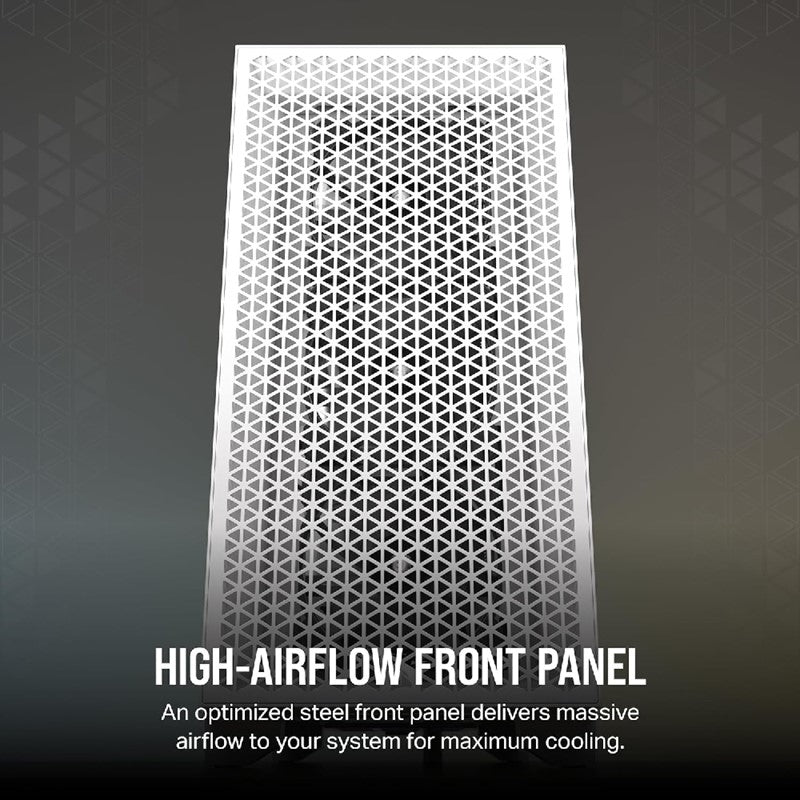 Corsair 3000D RGB AIRFLOW ATX Mid-Tower Gaming PC Case - White