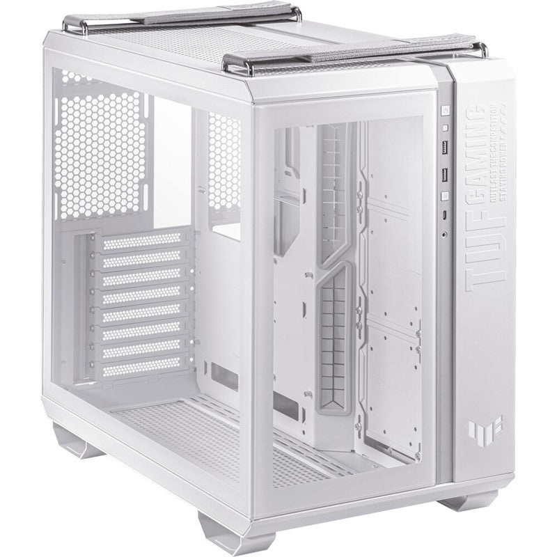 Asus TUF GAMING GT502 Tempered Glass ATX Mid Tower Gaming Case - White