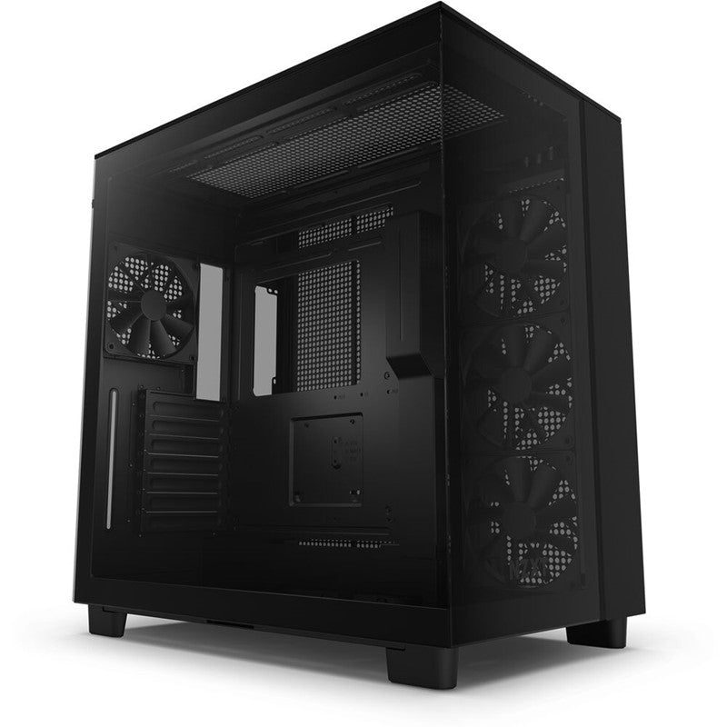 NZXT H9 Flow Edition Dual-Chamber Mid Tower Gaming Case - Black