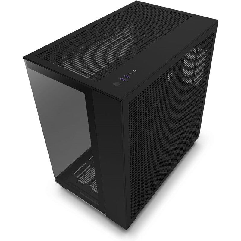 NZXT H9 Flow Edition Dual-Chamber Mid Tower Gaming Case - Black