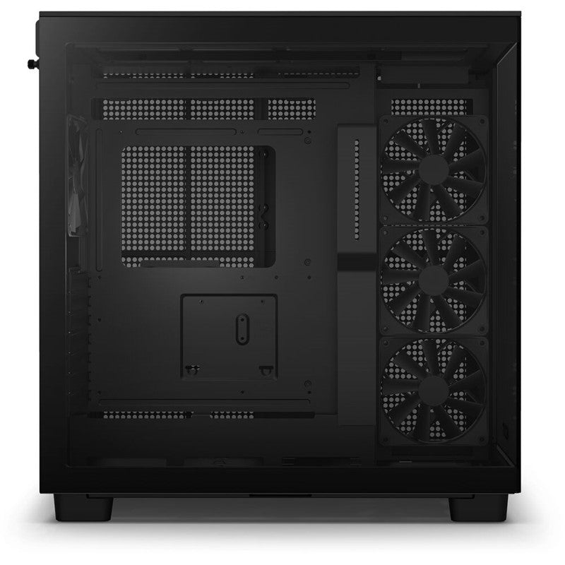 NZXT H9 Flow Edition Dual-Chamber Mid Tower Gaming Case - Black