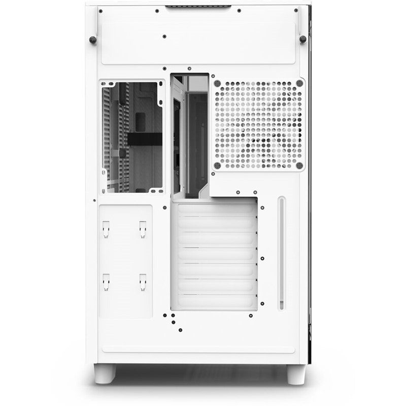 NZXT H9 Flow Edition Dual-Chamber Mid Tower Gaming Case - White