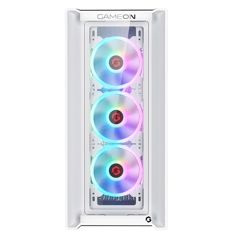 GAMEON Vortex Arctic Series Mid Tower Gaming Case - White