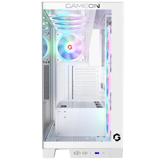 GAMEON Emperor Arctic IV Series Mid Tower Gaming Case - White