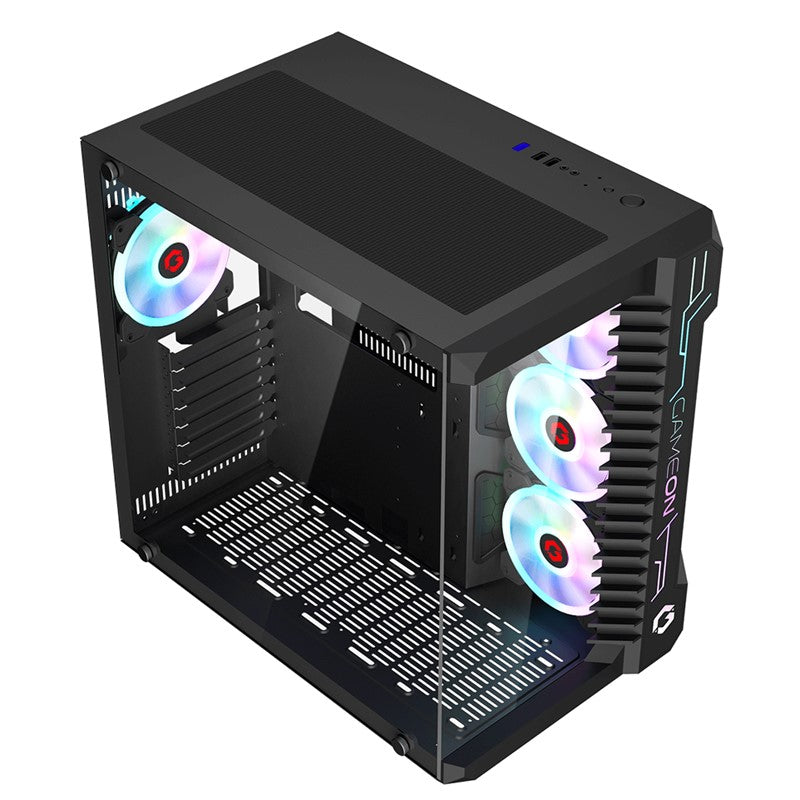 GAMEON Emperor Midnight III Series Mid Tower Gaming Case - Black