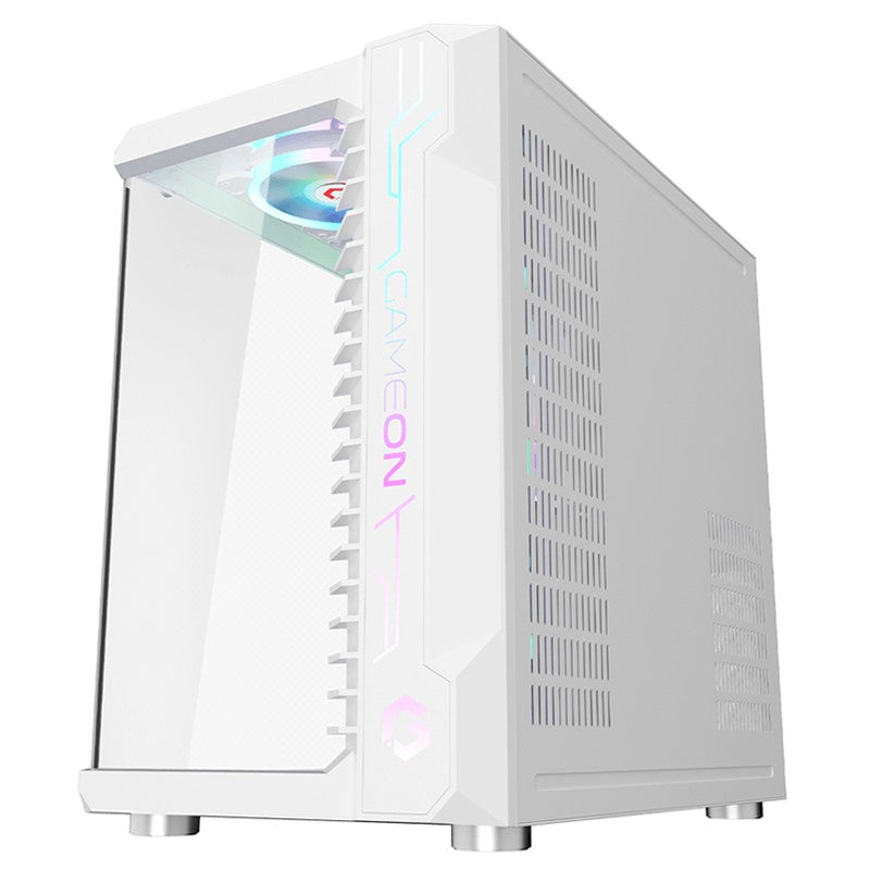 GAMEON Emperor Arctic III Series Mid Tower Gaming Case - White