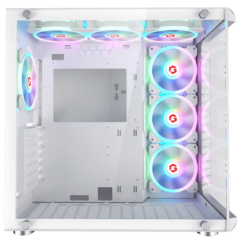 GAMEON Emperor Arctic III Series Mid Tower Gaming Case - White