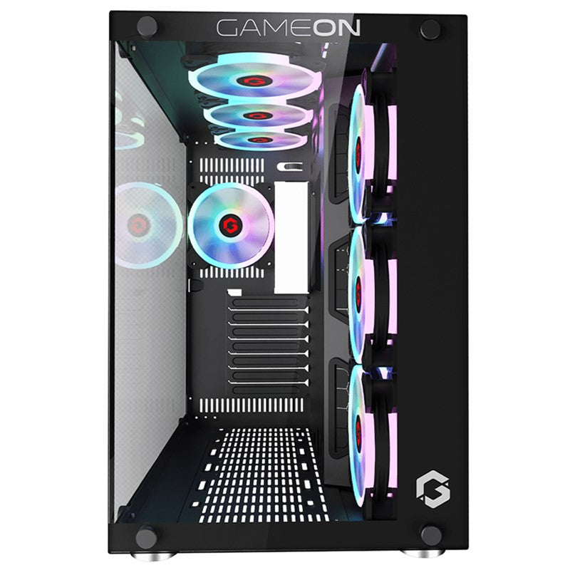 GAMEON Emperor Midnight II Series Mid Tower Gaming Case - Black