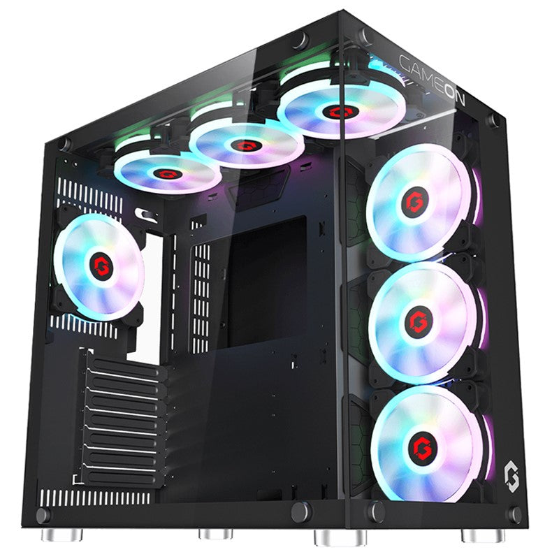 GAMEON Emperor Midnight II Series Mid Tower Gaming Case - Black