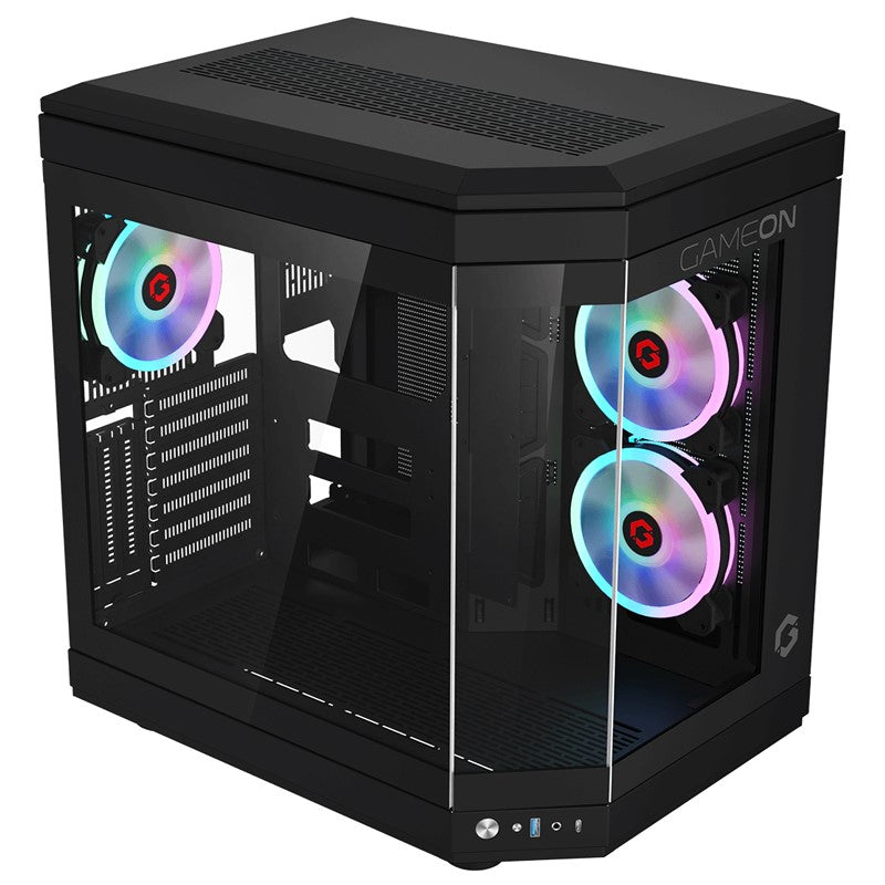 GAMEON Valkyrie Series Mid Tower Gaming Case - Black