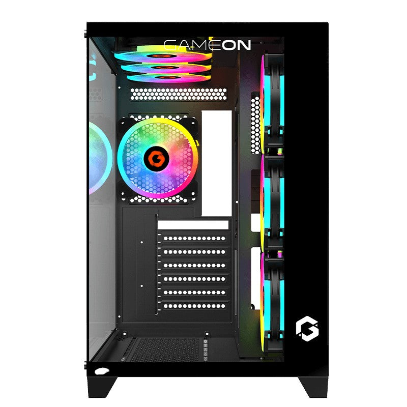 GAMEON Emperor Midnight Series Mid Tower Gaming Case - Black