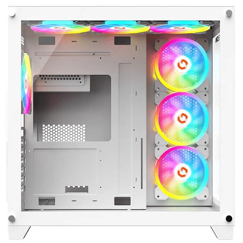 GAMEON Emperor Artic Series Mid Tower Gaming Case - White