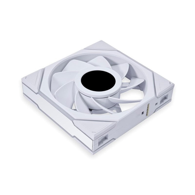 LIAN LI UNI FAN TL LCD Reverse Blade 120mm ARGB Cooling Fan with 1.6" LCD Screen (Pack of 3) - White