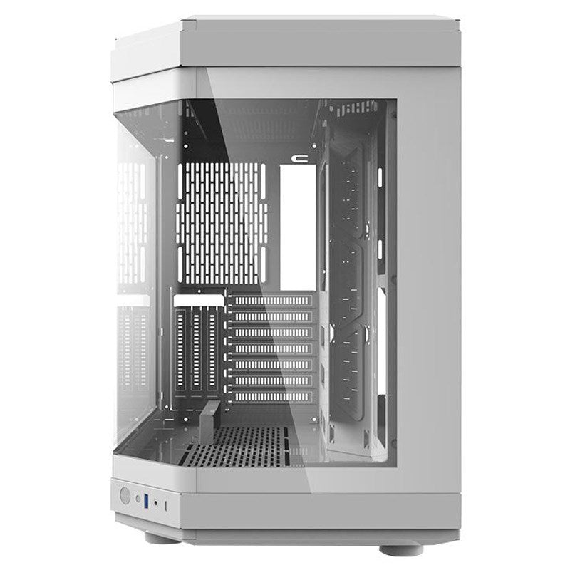 Aigo DarkFlash ARC2 ATX Tempered Glass Mid Tower Gaming Case - White (Fans Not Included)