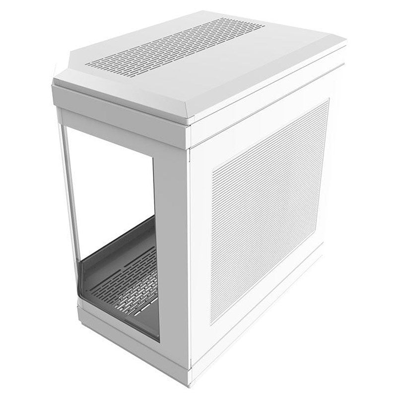 Aigo DarkFlash ARC2 ATX Tempered Glass Mid Tower Gaming Case - White (Fans Not Included)