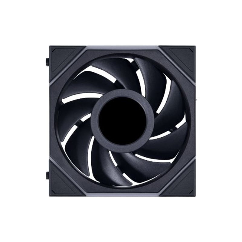 LIAN LI UNI FAN TL LCD Reverse Blade 120mm ARGB Cooling Fan with 1.6" LCD Screen (Single Pack) - Black