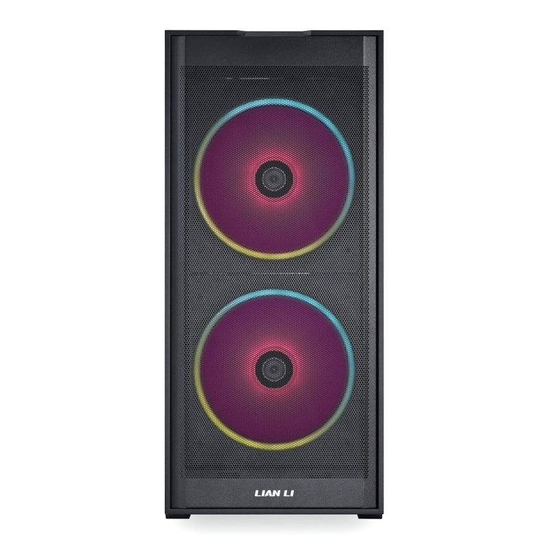 LIAN LI LANCOOL 206 ATX Mid Tower Gaming PC Case (2 ARGB Fans Included) - Black