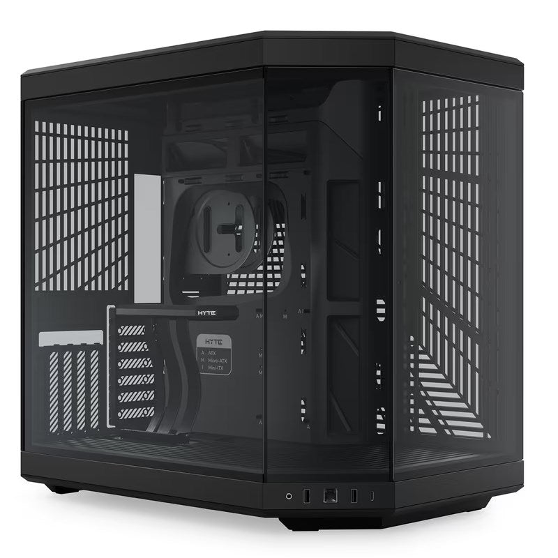 HYTE Y70 E-ATX Mid Tower Gaming Case - Pitch Black