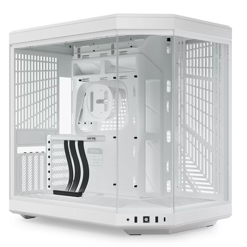 HYTE Y70 E-ATX Mid Tower Gaming Case - Snow White