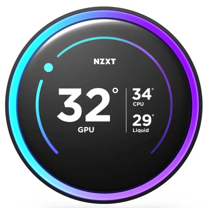 NZXT Kraken Elite 360 RGB V2 360mm AIO Liquid CPU Cooler with 2.72" IPS LCD - Black