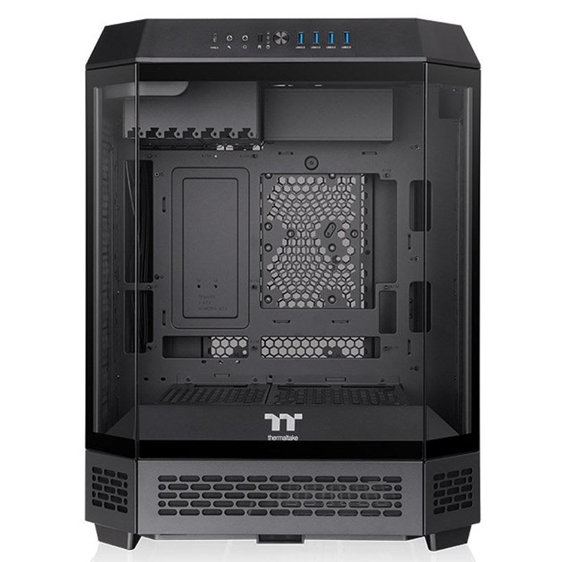 Thermaltake The Tower 600 ATX Mid Tower Gaming PC Case - Black (2 PWM Fans Included)