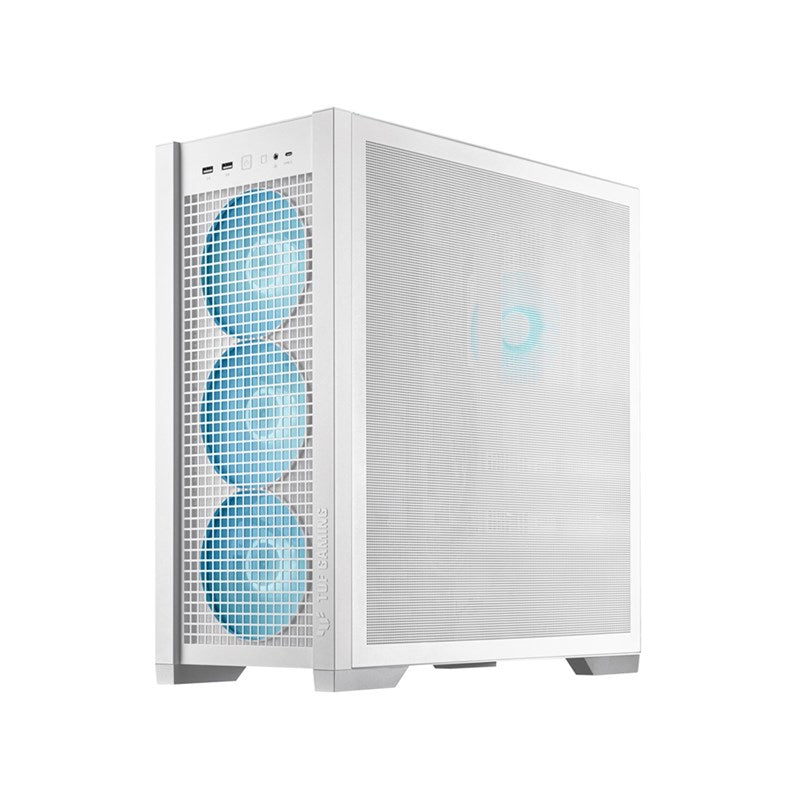 Asus TUF Gaming GT302 ARGB E-ATX Mid Tower Gaming Case - White - Open Box