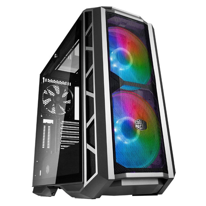Cooler Master MasterCase H500P Mesh ARGB E-ATX Gaming PC Case - Gun Metal Grey (Dual 200mm ARGB Fan Included)