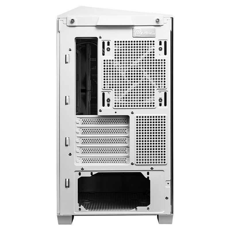 MSI MAG PANO M100R PZ M-ATX Mid Tower Gaming PC Case - White (4 ARGB Fans Included)