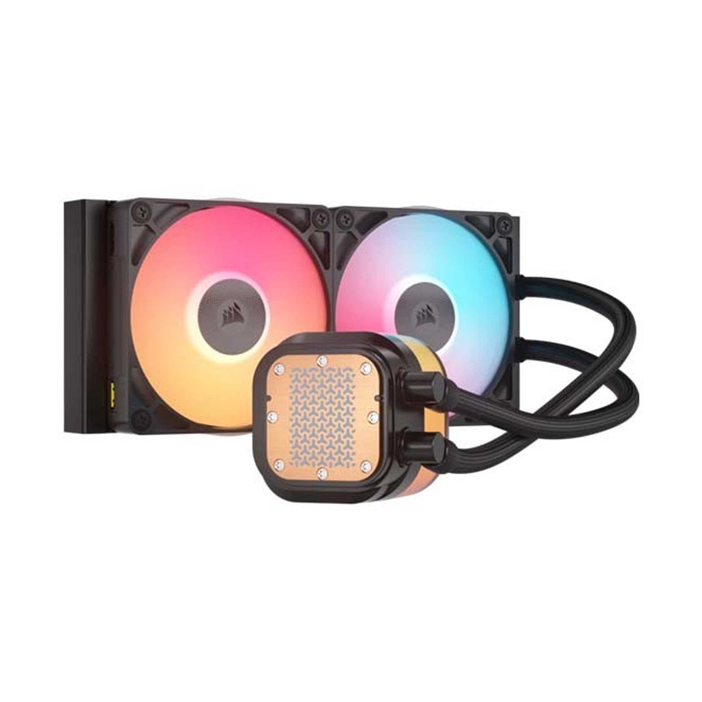 Corsair iCUE Link Titan 240mm - 2x RX120 LCD Liquid CPU Cooler - Black