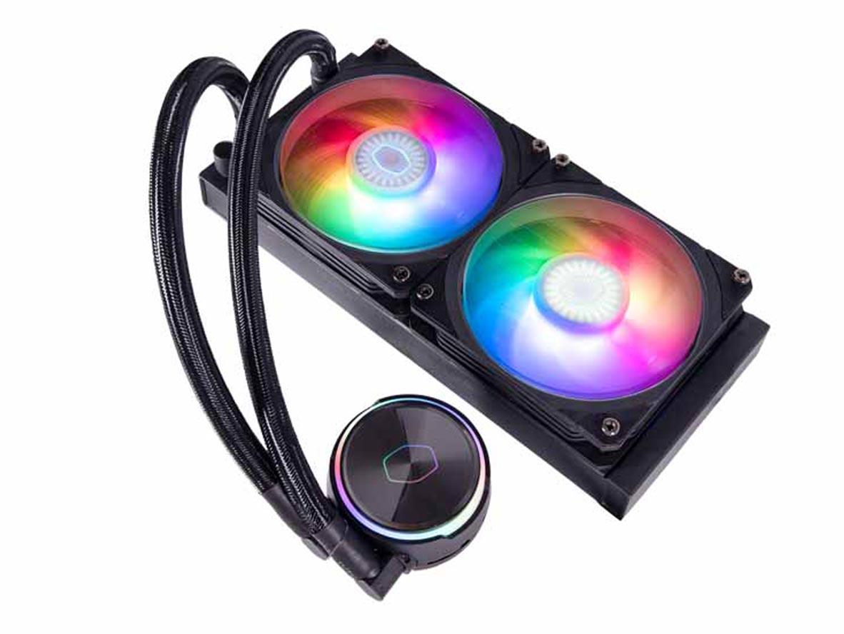 Cooler Master PL240 Flux ARGB CPU Liquid Cooler - Black