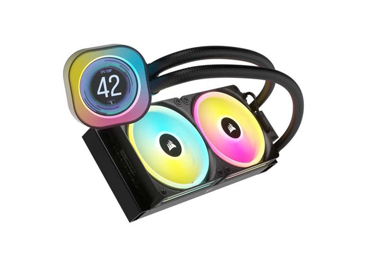 Corsair iCUE Link H100i LCD RGB - 240Mm AIO CPU Liquid Cooler - Black