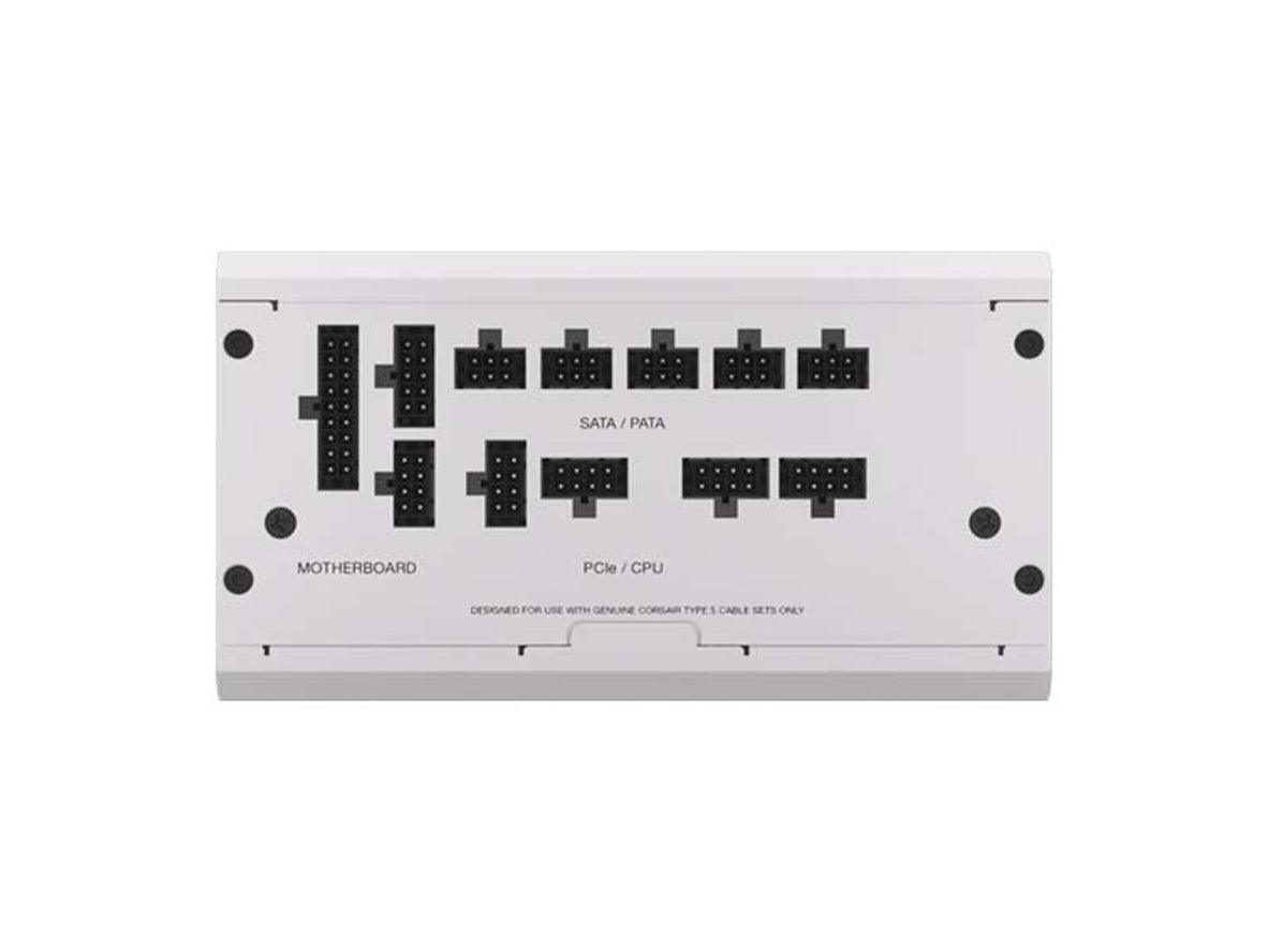 Corsair RM850x Shift - 850W 80 Plus Gold Fully Modular Gen 5 ATX Power Supply Unit - White (UK)