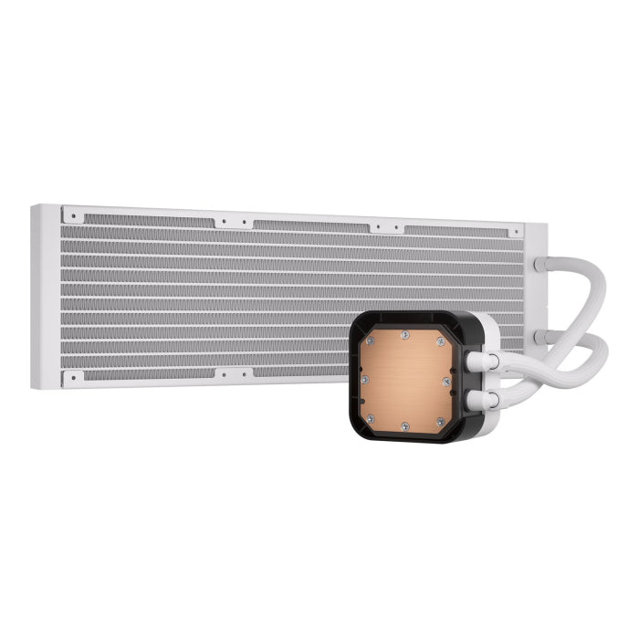 Corsair iCUE H150i Elite LCD XT 360mm Liquid CPU Cooler With IPS LCD Screen, Three AF120 RGB Elite Fans - White