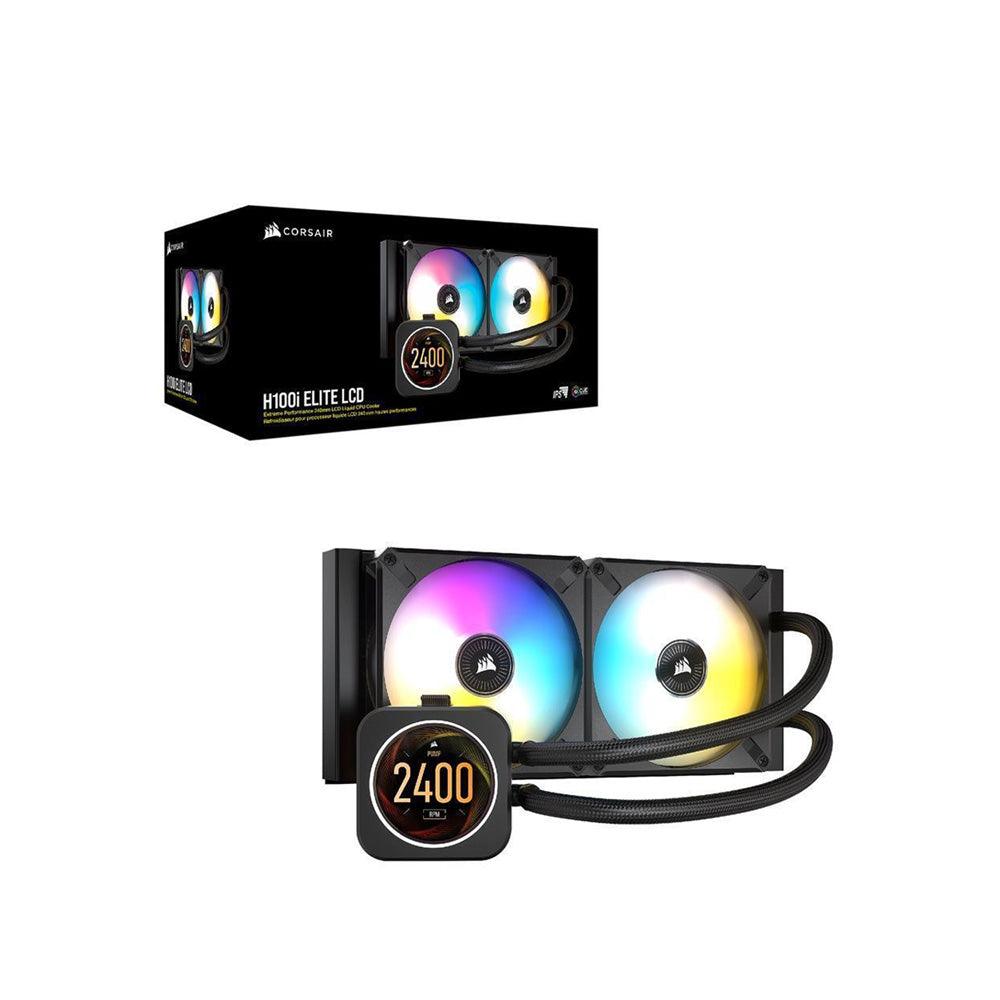 CORSAIR iCUE H100i Elite LCD Display Liquid CPU Cooler