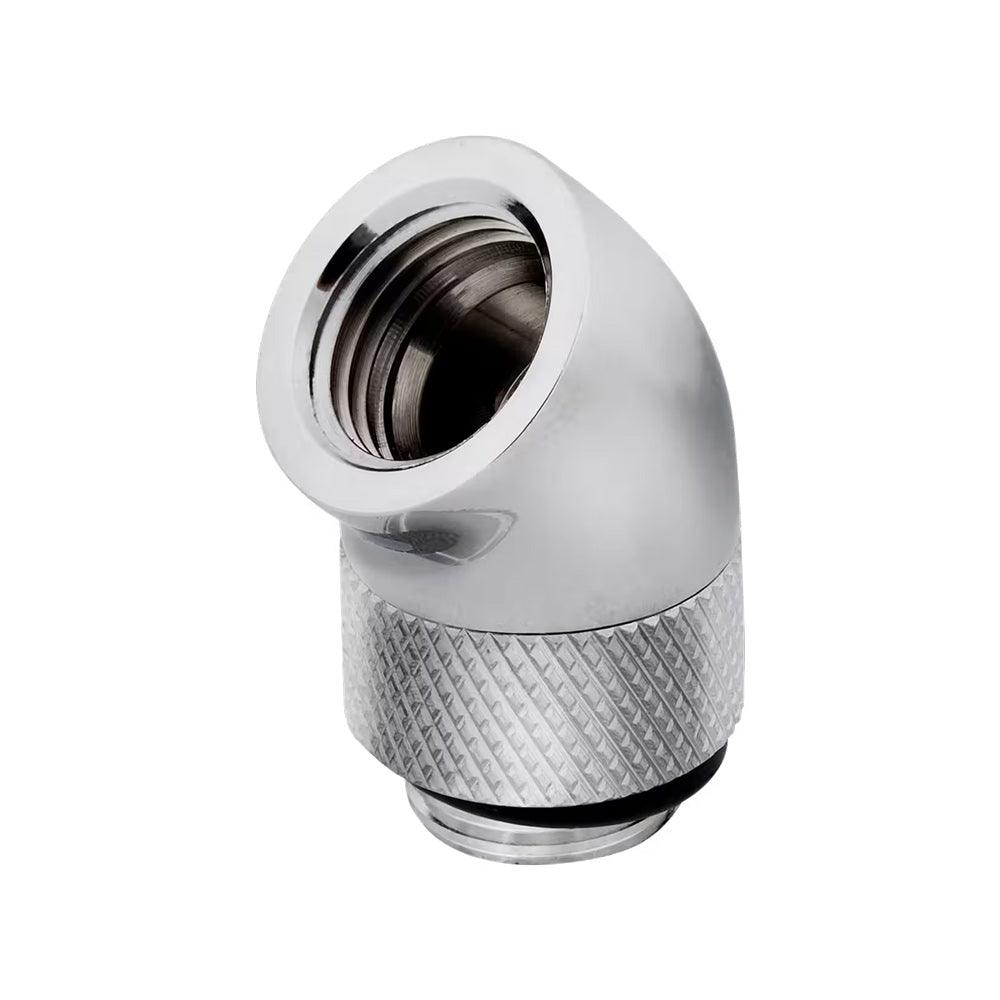 Corsair Hydro X Series 45° - Rotary Adapter Twin Pack - Chrome
