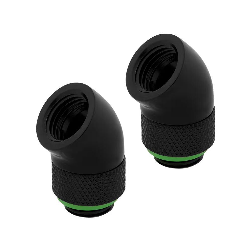 Corsair Hydro X Series 45° - Rotary Adapter Twin Pack - Black