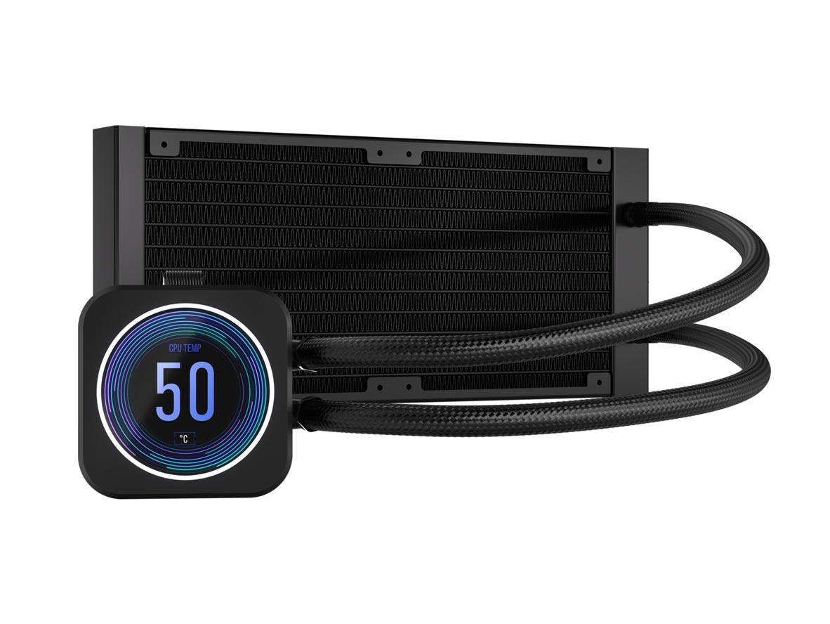 Corsair iCUE H100i Elite RGB 240mm AIO CPU Liquid Cooler With LCD XT Display