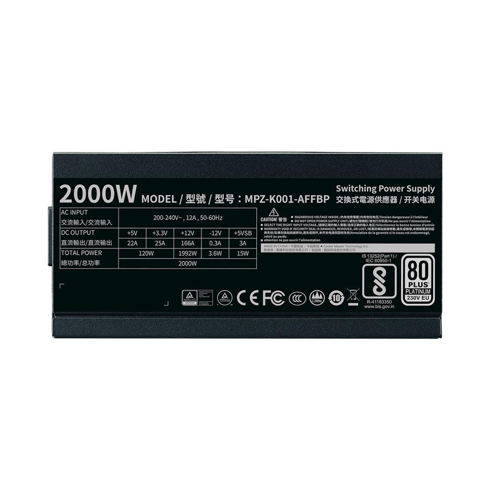 Cooler Master M2000W 80 Plus Platinum Full Modular Power Supply Unit