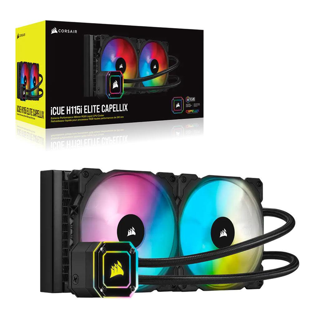 CORSAIR iCUE H115i Elite Capellix 280mm ML RGB Liquid Cooler