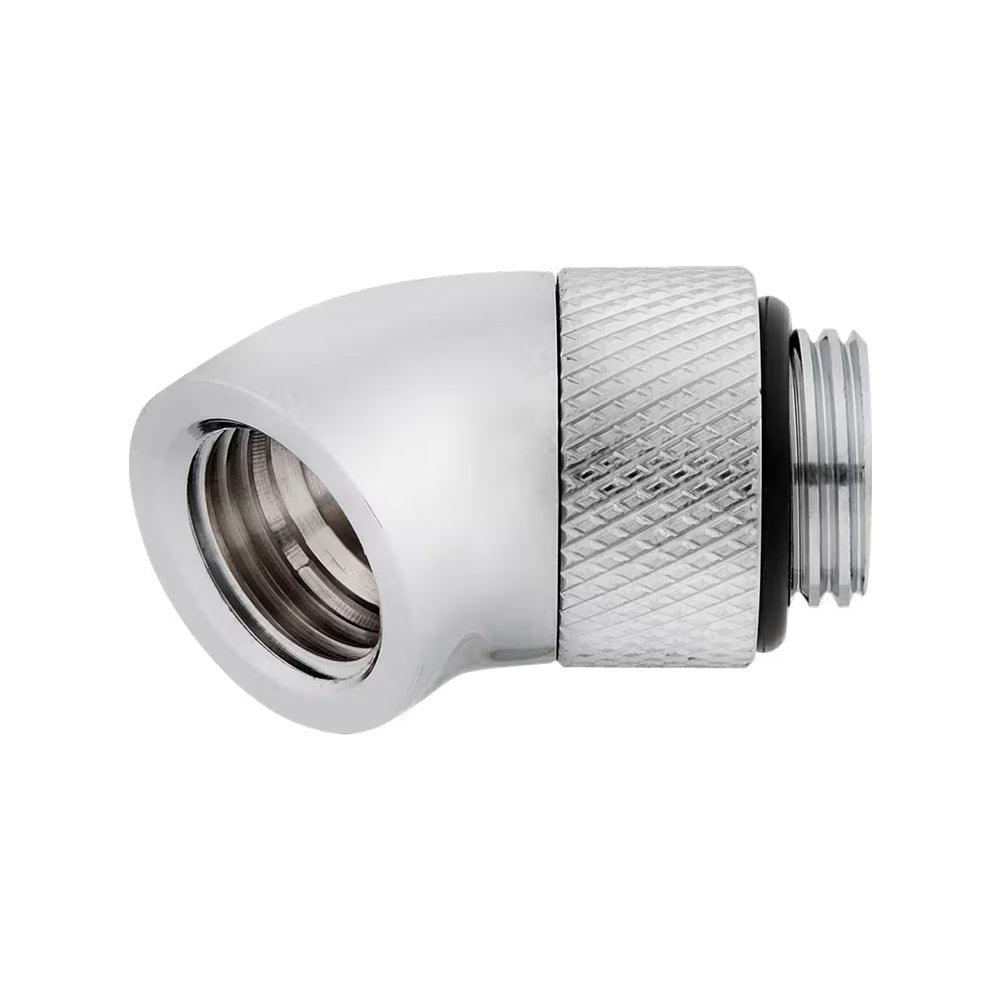 Corsair Hydro X Series 45° - Rotary Adapter Twin Pack - Chrome