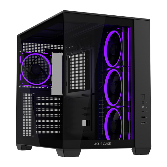 ASUS A32 PLUS ARGB Mid Tower Case - Black
