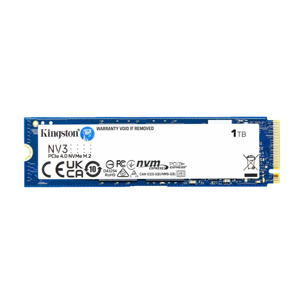 KINGSTON 1000G NV3 M.2 2280 PCIe 4.0 GEN4X4 NVMe SSD (R:6,000 MB/s W:4,000 MB/s) - 1TB