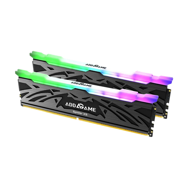 ADDLINK ADDGAME SPIDER X5 - 32GB (16GBx2) DDR5 7200MT/s CL34 RGB Unbuffered DIMM 288Pin Memory Kit With Heatsink Black
